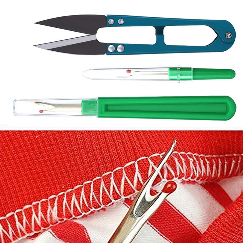 SUJEBKC Sewing Accessories, Sewing Seam Ripper Kit, with Protective Cap,