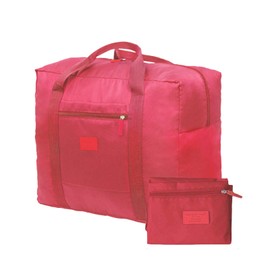 Travel Duffel Bag Lightweight Foldable Travel Bag for Women and Men Waterproof Tote Carry On Luggage Bag Weekender Overnight Bag (Red)