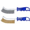 BGS 71033 | Wire Brush Set | Steel and Brass