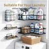 5-Pack Rustproof Stainless Steel Adhesive Shower Caddy Set