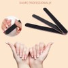 BANSHAN 12 PCs Professional Nail Files Double Sided Emery Boards