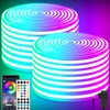 segrass Neon Led Rope Lights,132FT RGB LED Strip Lights, App