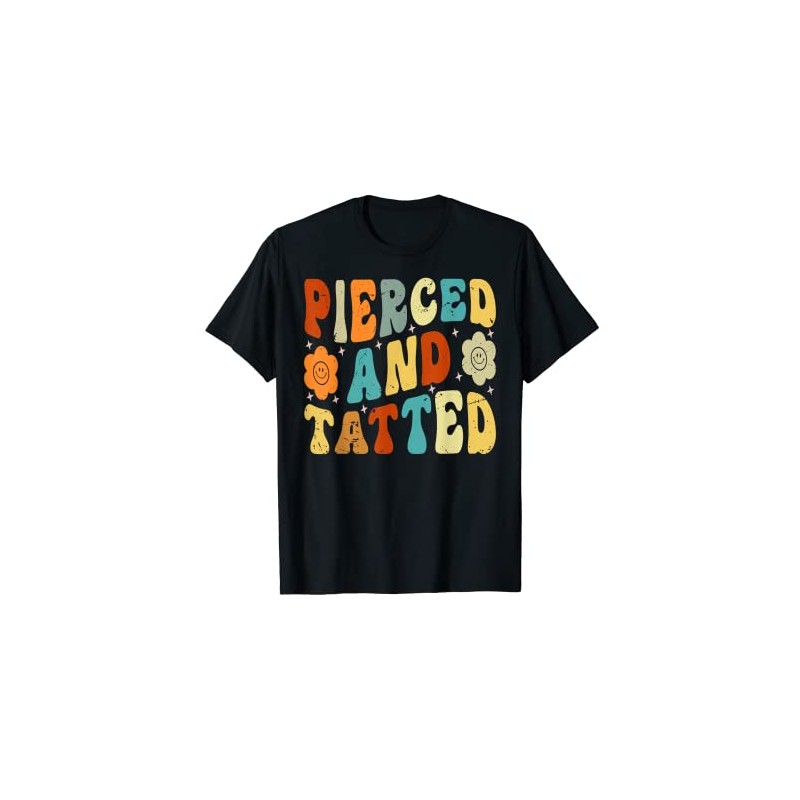 Pierced And Tatted Rebel Tattoo Inked Artist T-Shirt, black