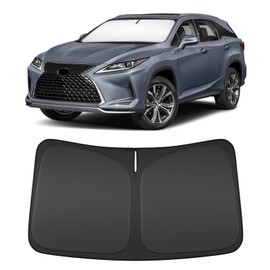 Windshield Sun Shade for L-EXUS RX350 RX350h RX450h RX500h 2023-2025 Compatible Accessories-4 Layers Custom Fit Foldable Front Window Sunshade Sun Visor Protector, Block UV Rays Keep Your Car Cooler