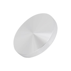 METALLIXITY Aluminium Round Disc (2.95 x 0.39 Inch M8 Thread) Glass Table Top Adapter Aluminium Circle Disc - for Glass Coffee Table Tea Kitchen and Other Glass Furniture Accessories