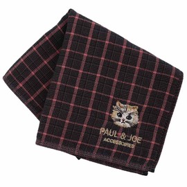 Blooming PAUL & JOE ACCESSOIRES 000308-0006-03 Paul & Joe Front Gauze Back Towel Handkerchief, Gypsheet Embroidery (Gray), Ladies' Towel, Hand Towel, Approx. 9.8 inches (25 cm), gray