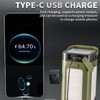Outdoor Foldable LED Camping Lantern, Rechargeable Camping Light with Solar