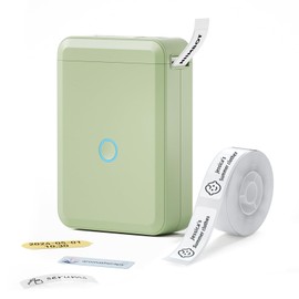 NIIMBOT D110 Label Writer, Smartphone Compatible, Multi-functional Label Printer, Thermal Copy, Printable Characters in Main Languages, Vertical Printing, 3 Lines Printing, No Ink Required, Suitable