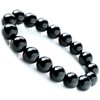Mens Womens Onyx Bracelet Black Agate Natural Stone Power Stone