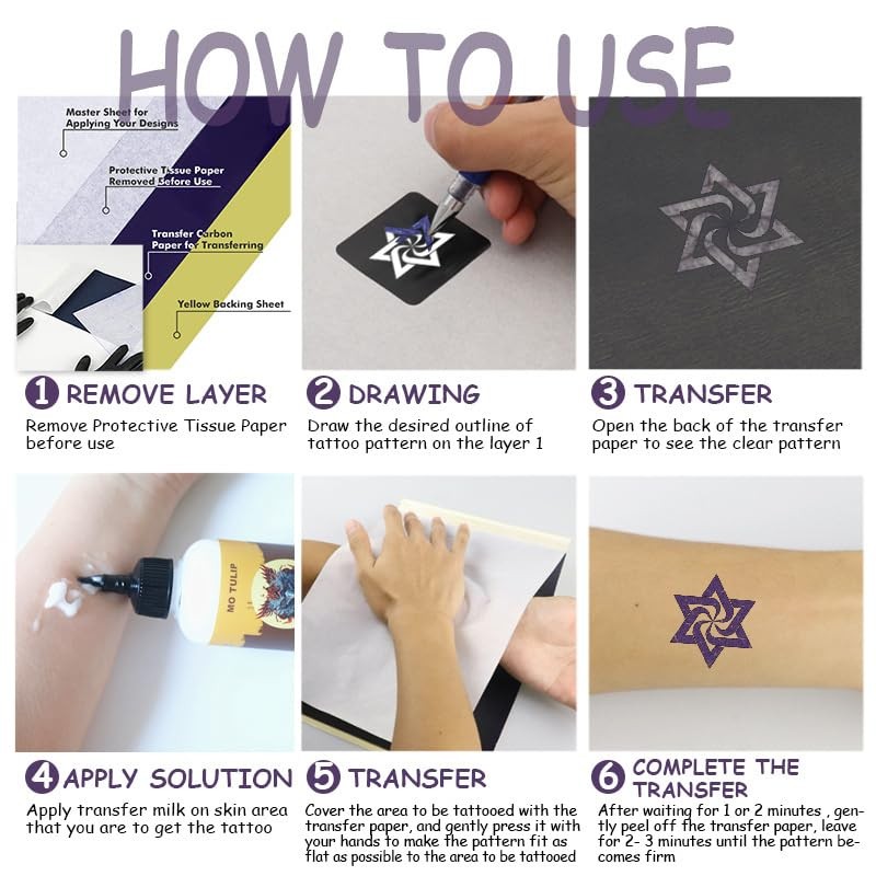 Tattoo Stencil Transfer Gel Solution for Machine Stencils, Tattoo Transfer