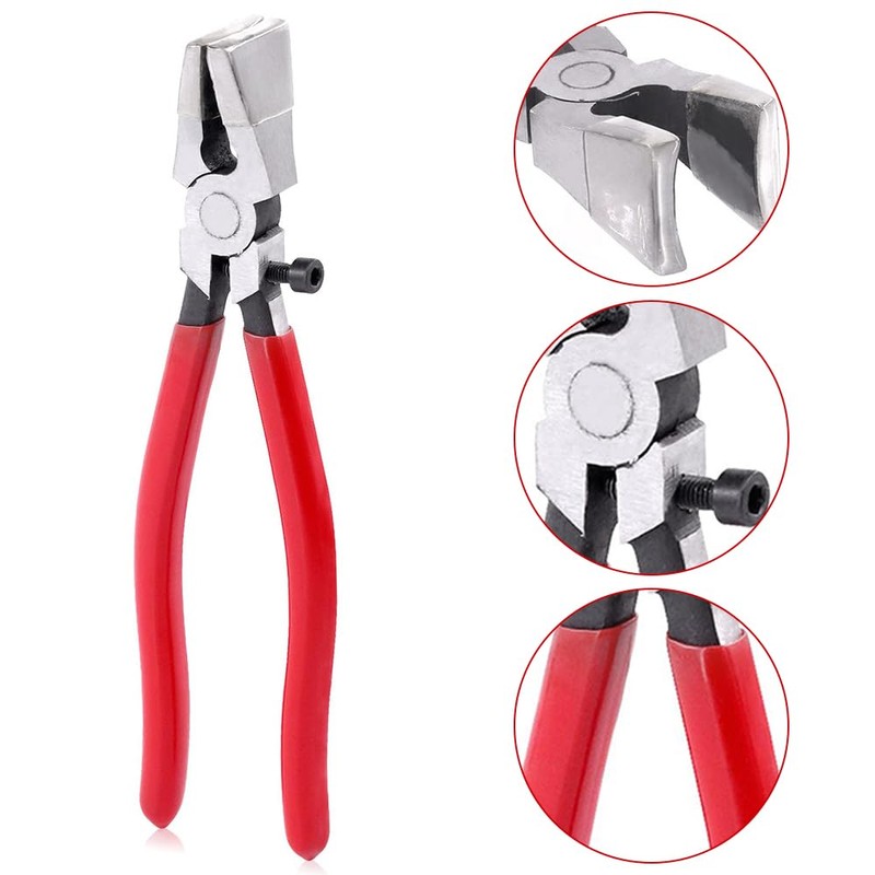 MOTRAIN Heavy Duty Breaker Grozer Pliers and Glass Running Pliers