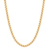 Fiusem 14K Gold Plated Wheat Chain Necklace for Men, 3mm