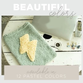 Lion Brand Yarn Feels Like Butta Thick & Quick Super Bulky Yarn for Knitting, 1 Pack, Woodrose