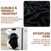 Vocander Black Split Corner Bed Skirt for King Beds 14