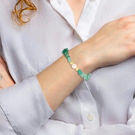 Manfnee Heart Bracelet Gifts for Women Daughter Sister Mom Bracelet from Daughter for Mother's Day Birthday, Stone, No gemstone