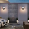 Coinmit 2 Pack Modern Outdoor Wall Light 3000K 24W Porch