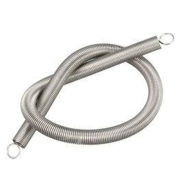 sourcing map Small Double Hook Tension Spring Wire Diameter 0.031 Inches Outside Diameter 0.31 Inches Free Length 11.81 Inches Stainless Steel Tension Spring