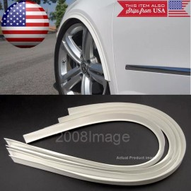 SteelCase 4 Pieces 47" White Arch Wide Body Fender Flares Extension Lip For  Toyota Scion