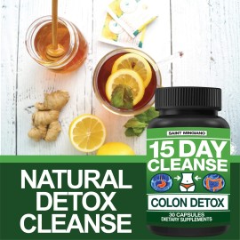 Saint Mingiano Limpieza Colon Detox 15 Días 30 Cápsulas