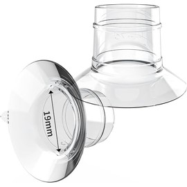Inserto De Brida 19mm 2 Piezas, Compatible Con LansinohMomcozy S9 ProS12 ProMedelaWillowElvie, EscudoBrida De Extractor De Leche Portátil, Colector...