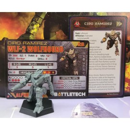 Catalyst Game Labs Battletech Wolfhound Mech Inner Sphere 1st Somerset Strikers Lance Miniature