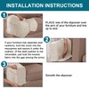 Turquoize 2 Pack Waterproof Armrest Covers for Chairs and Sofas