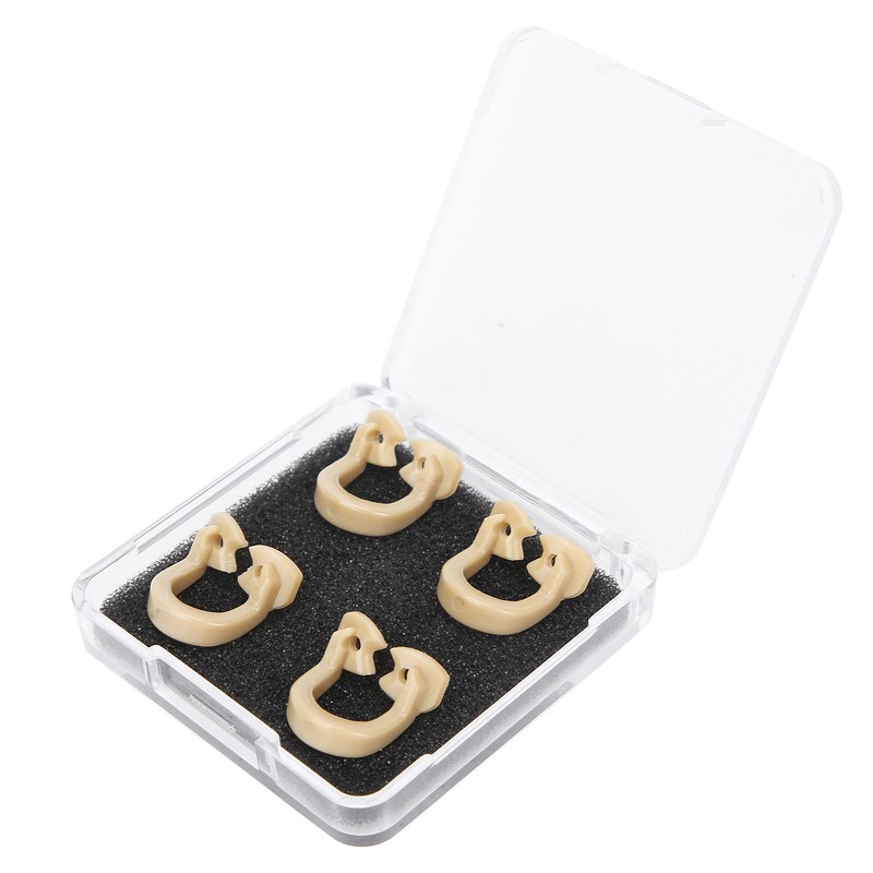 4pcs Resin Dental Dam Clamps Barrier Clip Dental Materials Tool