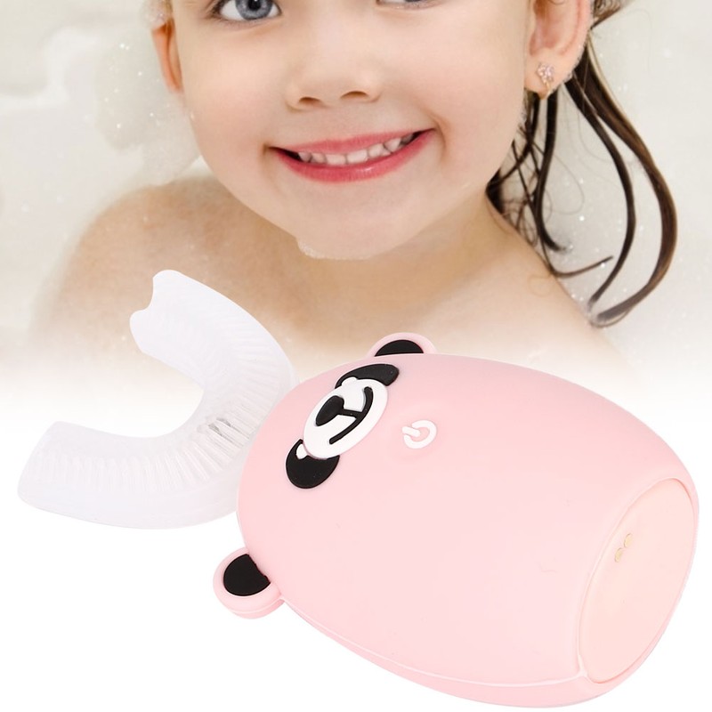 U shape Children Electric Toothbrush Automatic Silicon Sonic Teeth Whitening