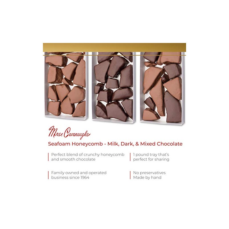 Mrs. Cavanaugh’s Seafoam Honeycomb Dark Chocolate 14 oz Bag –