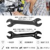 自転車ハブコーンレンチセット 2個セット ハブレンチ ダブルオープン 薄型 13/14/15/16mm メンテナンス取り外しツール