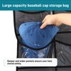 Fixwal Hat Organizer for Baseball Caps, 27 Pocket Over The
