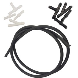 BIlinli 5PCS Windshield Washer Hose kit Car Windscreen Washer Hose Car Accessories Replacement Washer Nozzle Hose Connector Windshield Wiper Rubber Tube Universal