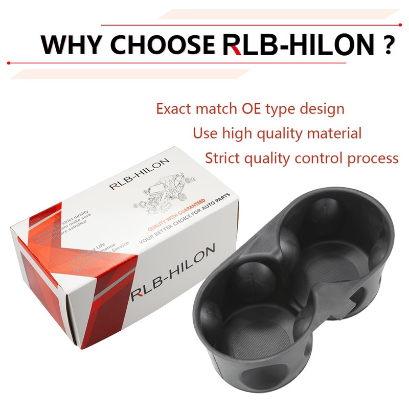 RLB-HILON Cup Holder Insert Compatible with Chrysler Pacifica Voyager 2017