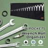 16 Pockets Wrench Roll Up Pouch, Ratchet & Standard (SAE/MM)