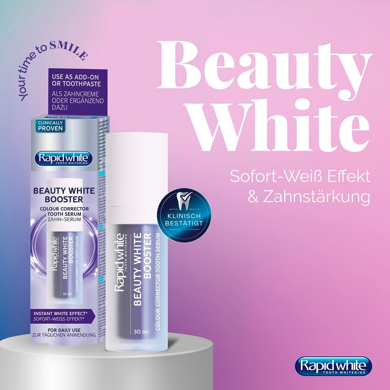 Rapid White Beauty White Booster Tooth Serum Colour Correction Technology
