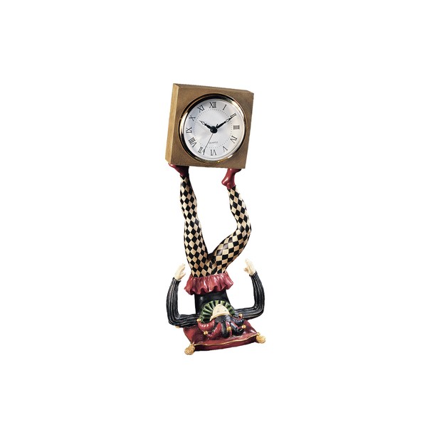Design Toscano NG33744 Juggling Time Harlequin Jester Sculptural Clock,full color