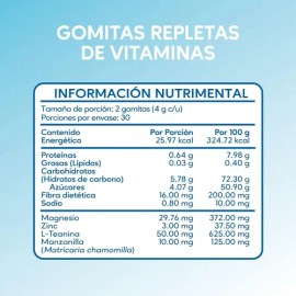 Ansiedad Suplemento Gomitas Anti Estrés Magnesio Sin Gluten                                                                                           
