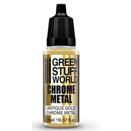 Green Stuff World For Models and Miniatures Chrome Paint Antique Gold 3692