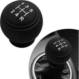 Funda para pomo de cambio de coche, 5 velocidades, cubierta antideslizante de silicona para palanca de cambios, protector de cabeza de cambio, cómoda decoración de palanca de cambios manual para