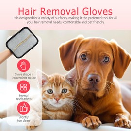 KOAVDMT Pet Hair Remover Gloves, Electrostatic Pet Hair Remover Gloves, Reusable Pet Hair Removal Gloves for Dog & Cat Grooming, Upgraded Static Removal Tool, Multi-Functional Beauty Gloves(1PCS)