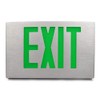 Aluminum Exit Sign with Green Letters