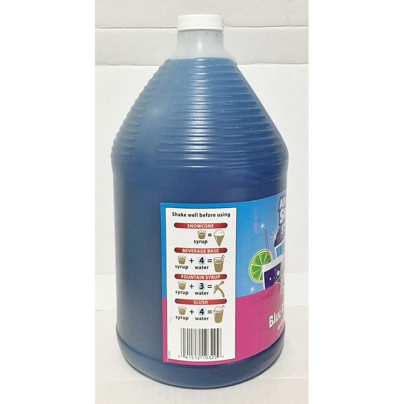 1 Gallon All In One Super Syrup Blue Raspberry for