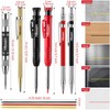 Hiboom 10 Pack Carpenter Pencil Set, 4 Colorful Solid Carpenter