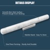 HESHIBI Marble Rolling Pin with Stand, 15.7" White Stone French