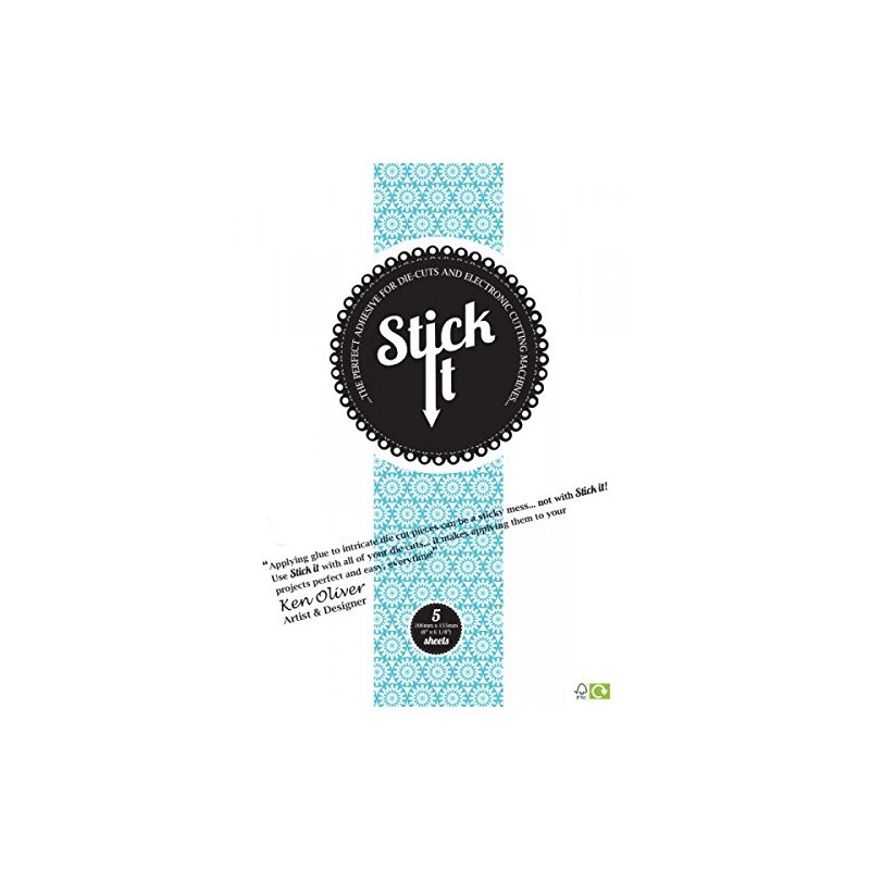 Stick It Die-Cut Adhesive (5 Sheet Pack - 8" X