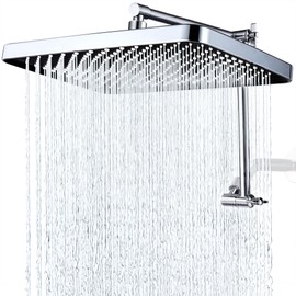 Sincerevo 13 Inches Rain Shower Head with Extension Arm, Luxury Rainfall Showerhead, 16 Inch Metal Adjustable Arm Extender with Lock Joints