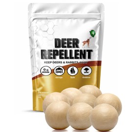 Deer Repellent for Plants, Rabbit Repellent Outdoor, Deer and Rabbit Repellent for Plants, Garden, Trees, Deer Away Safe for People, Pets and Plants, Lasts Up to 60 Days 8 Packs
