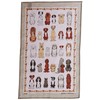 Dogs Arrived Linen Tea Towel