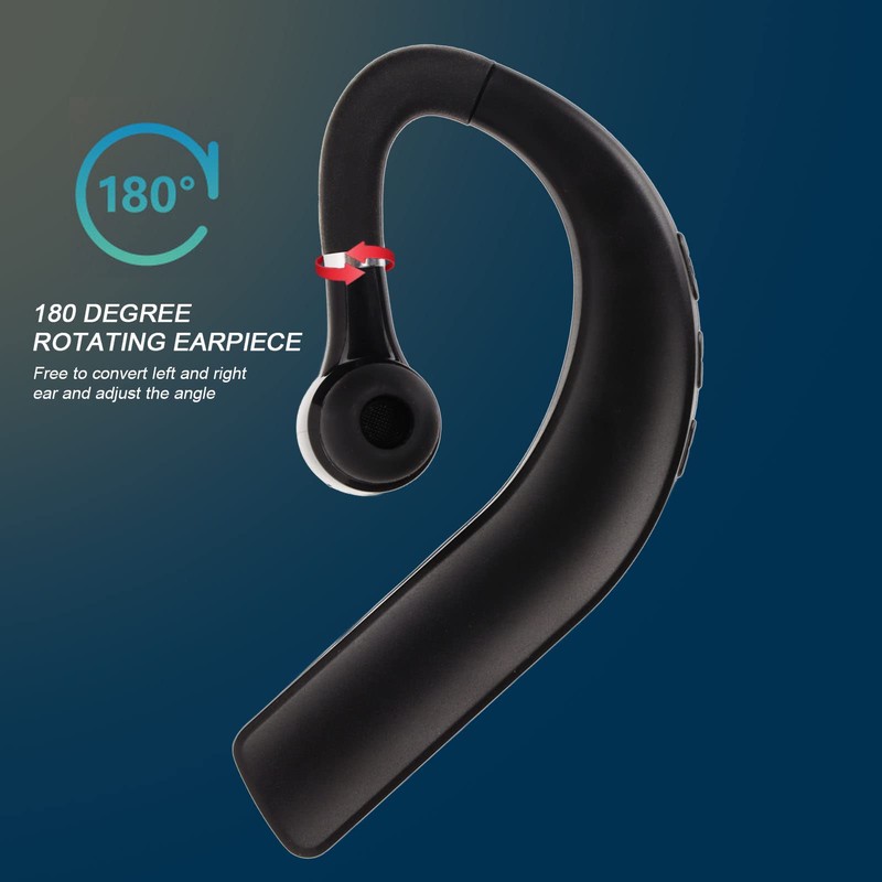 Bewinner Bluetooth Earpiece, Wireless Handsfree Noise Cancelling Single Ear Bluetooth