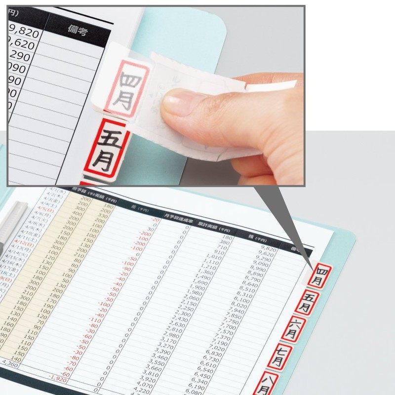 Kokuyo tack index for hakadori Protection Film Self Postcards Size